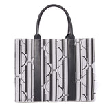 Grand sac cabas - motif New York - gris