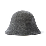Chapeau cloche gris
