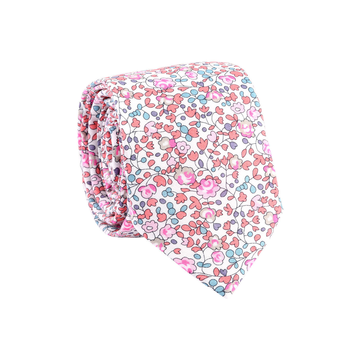 Men's Tie Liberty Fabric Eloise Peach / Pink