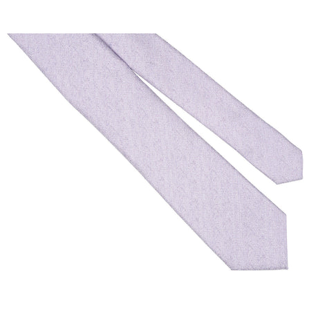 Lilac textured faux plain men's tie