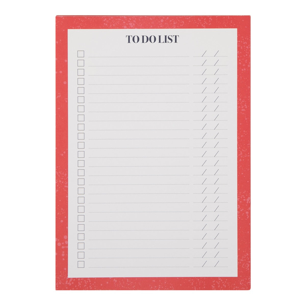 Bloc-notes To-do List - format A5 - rouge