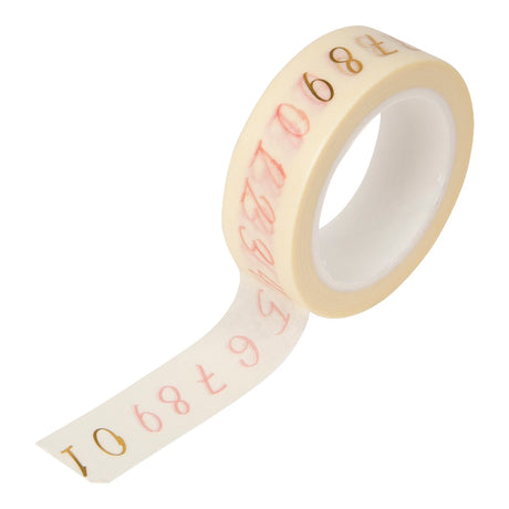 Masking tape 10 m - Numbers