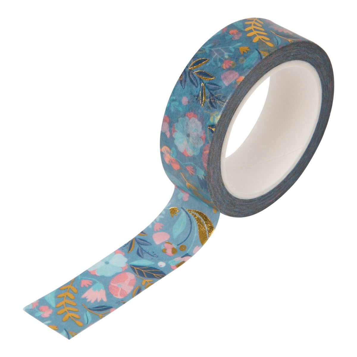Masking tape 10 m - Fleurs - bleu