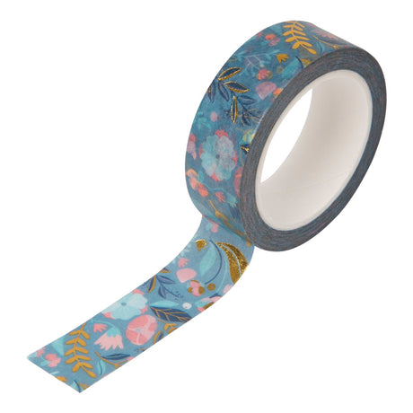 Masking tape 10 m - Flowers - blue