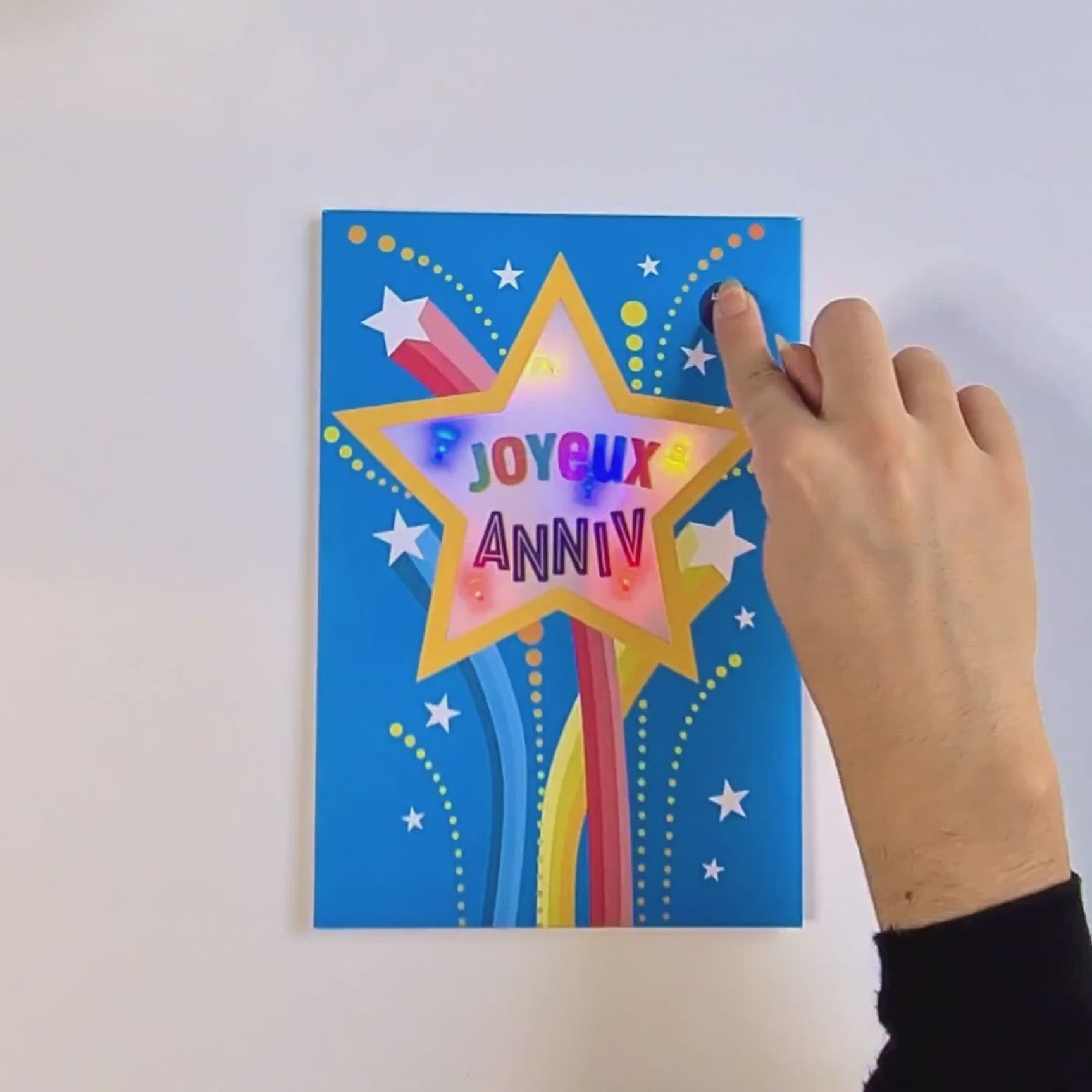 Carte musicale anniversaire Blurred lines
