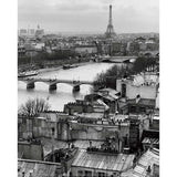 Affiche en noir et blanc Le pont des Arts, Paris -