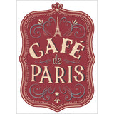 Sticker mural Panneaux Café de Paris