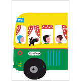 Sticker mural Bus et voitures