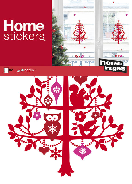 Sticker fenêtre arbre de Noël