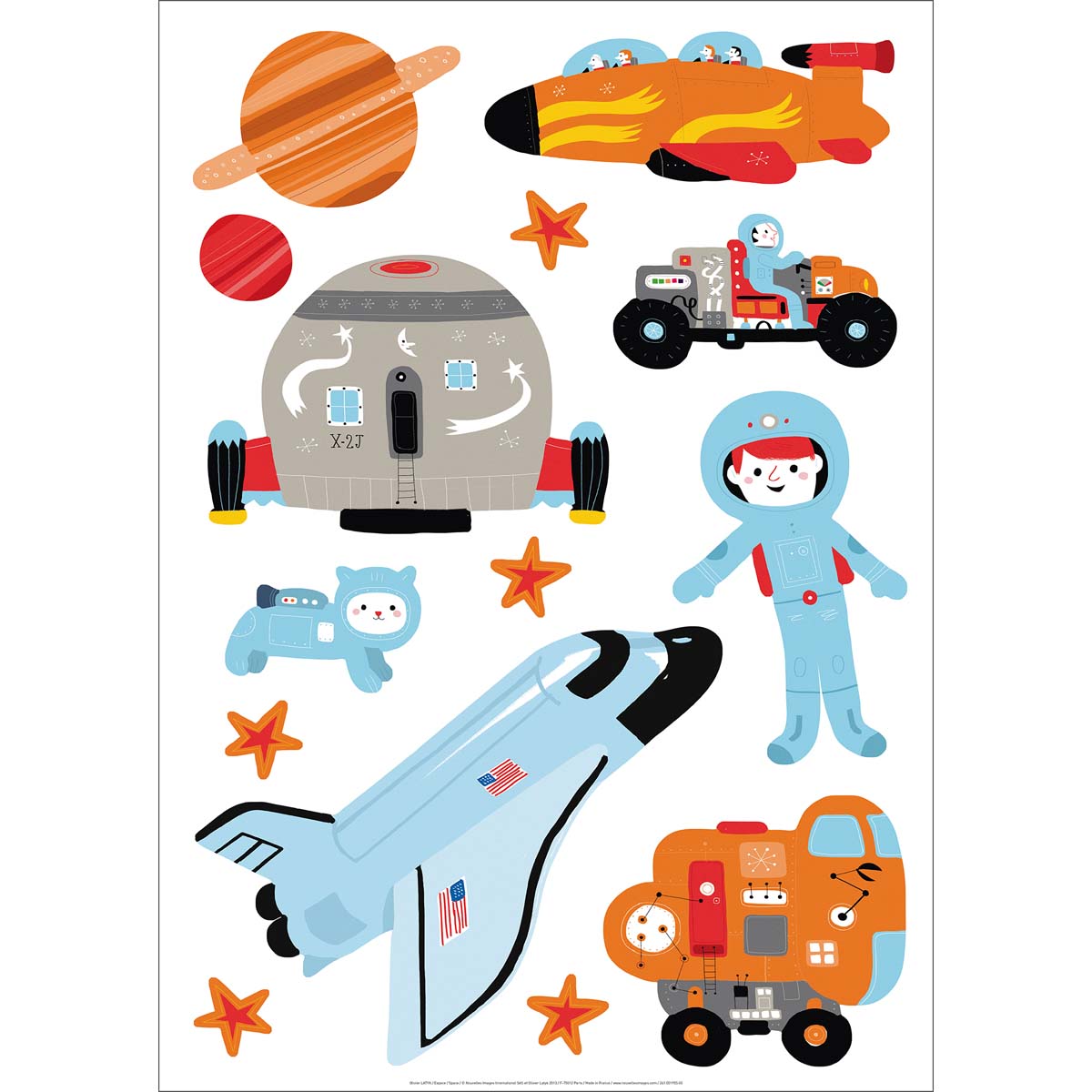 Sticker mural Voyage dans l'espace