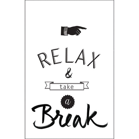 Sticker Transfer Relax &amp; Take a break