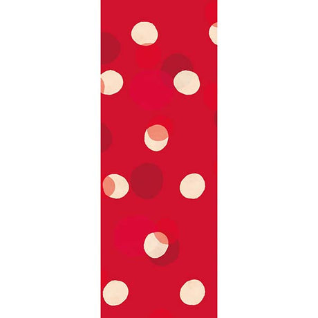 Large gift bag White polka dots on red