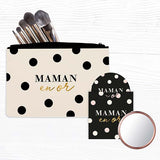 Mom's Pouch &amp; Mirror Set in Gold