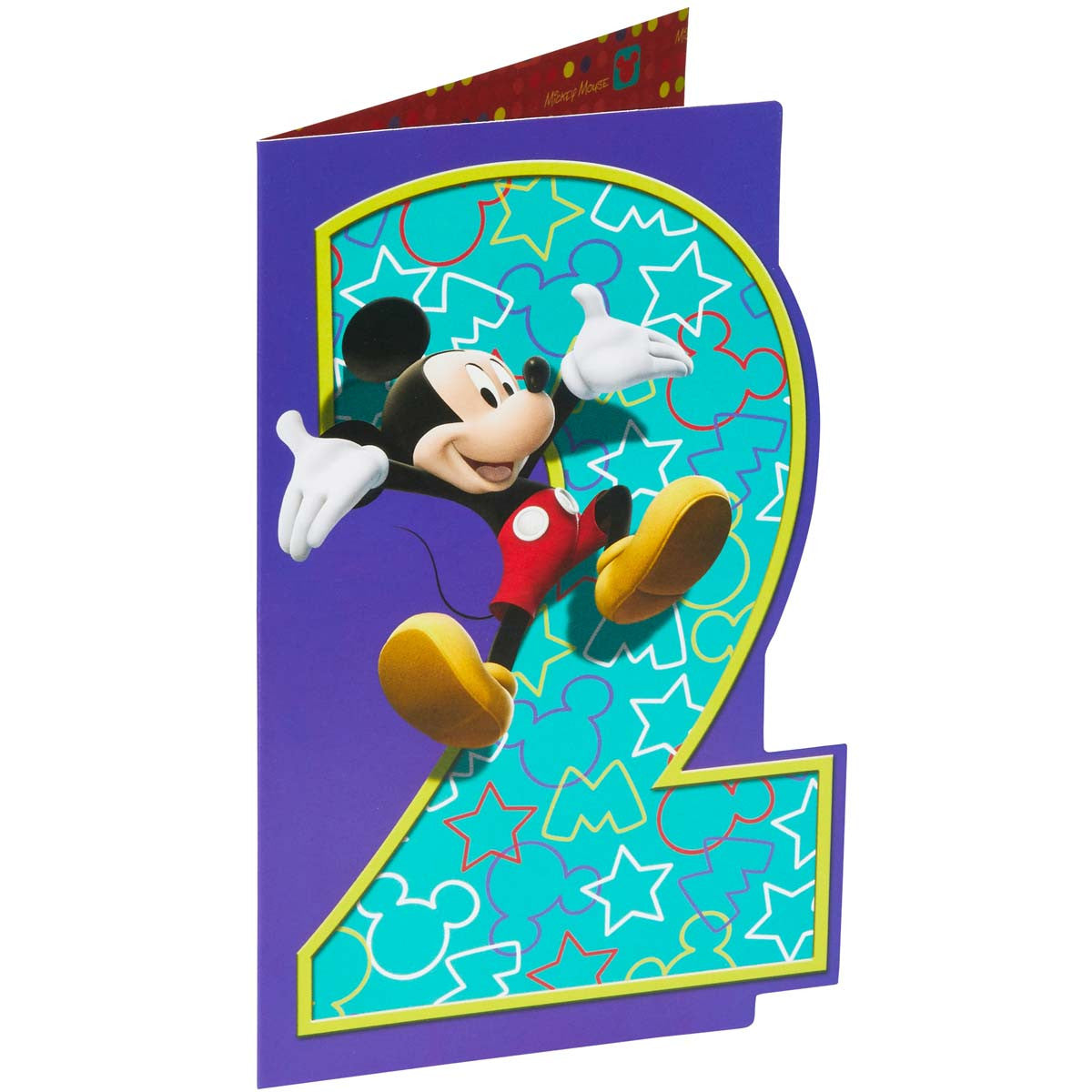 Carte anniversaire 2 ans Mickey