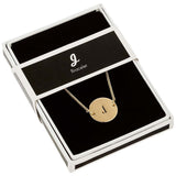 Personalized Initial Bracelet - Black &amp; Gold