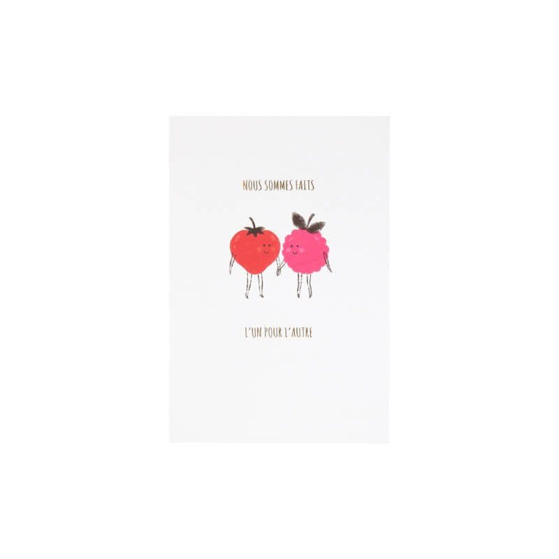 Valentine's Day Card - Fruit Couple