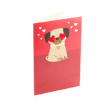 Valentine's Day Card - Puppy Hearts