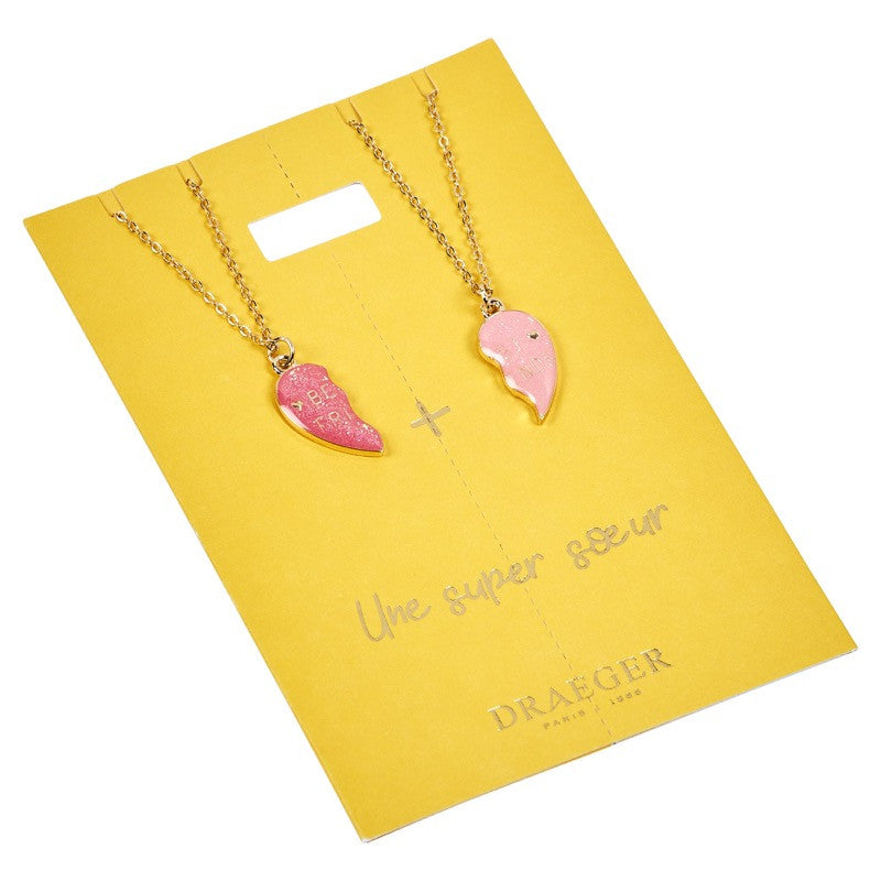 Best friends necklaces to share Sister