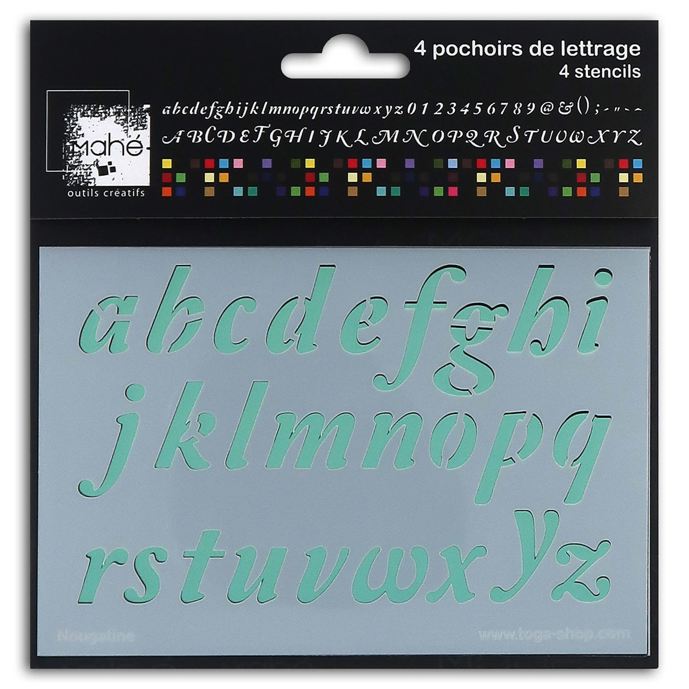 Pochoirs alphabet - Nougatine