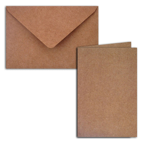 cartes doubles enveloppes Kraft