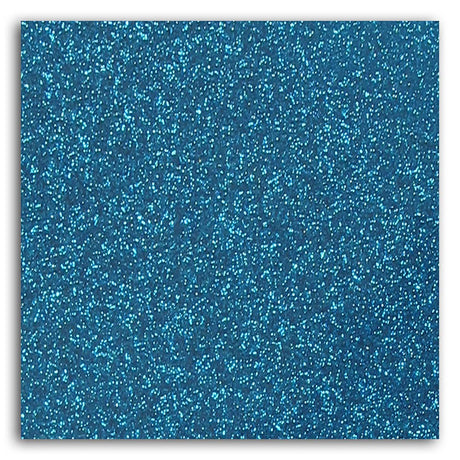 Tissu pailleté thermocollant - Bleu Vif