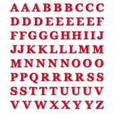 Stickers alphabet lettres rouge