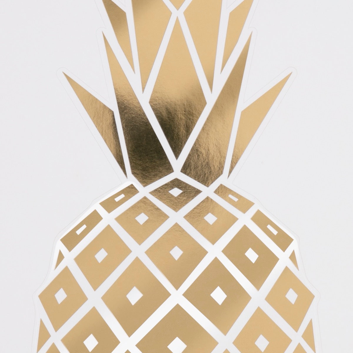 Sticker mural Ananas en Or