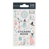 Stickers autocollants - Sorcières et Sirènes - 310 pièces