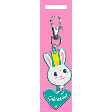 Children's key ring - Princess - rabbit