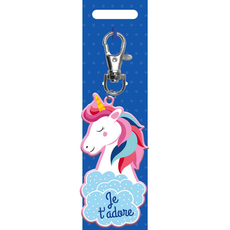 Children's key ring - I adore you