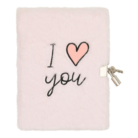 Journal intime peluche I love you