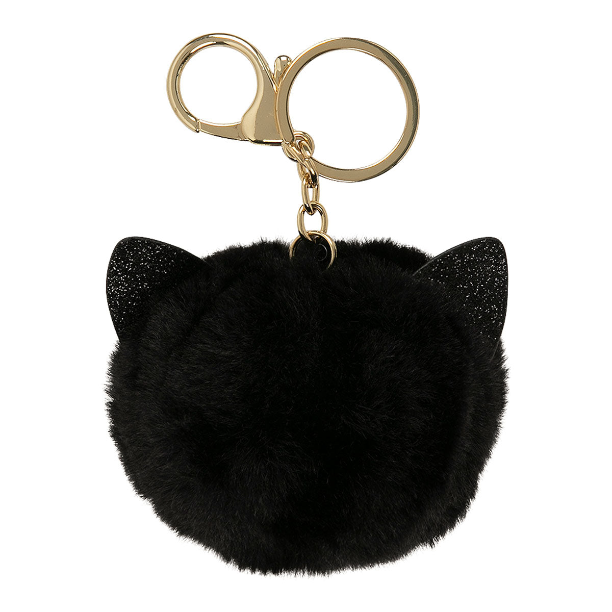 Porte-clés peluche Chat noir