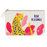 Queen of the jungle cotton pouch