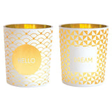 Hello/Dream tealight holders