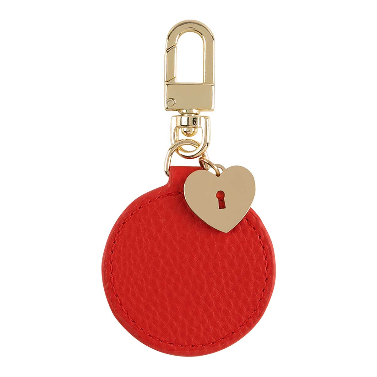 Porte-clés cadenas coeur rouge