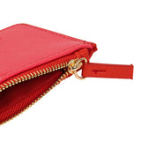 Porte-cartes zippé - rouge