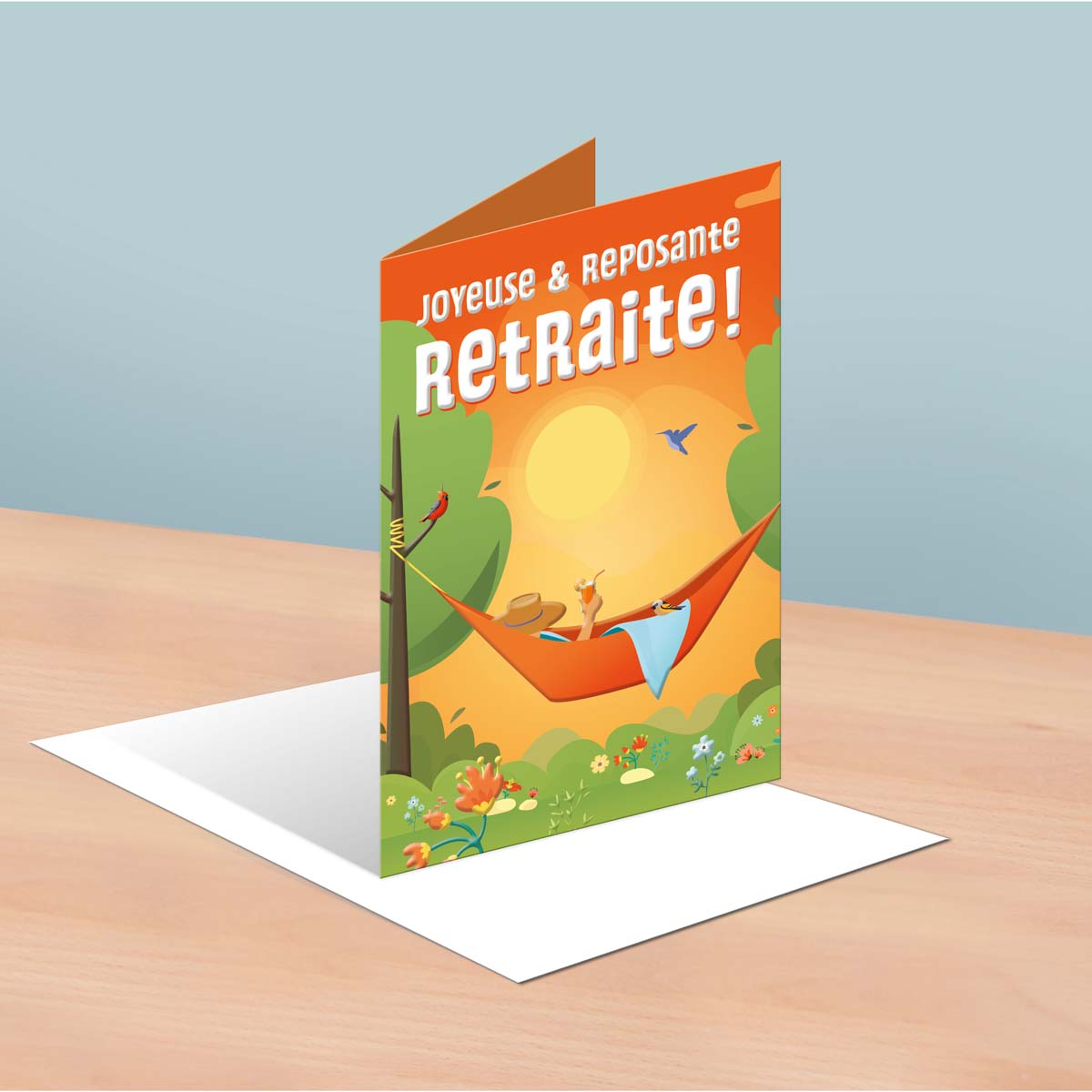 Retirement musical card Relax, take it easy