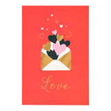 Carte Sain-Valentin - Love doré