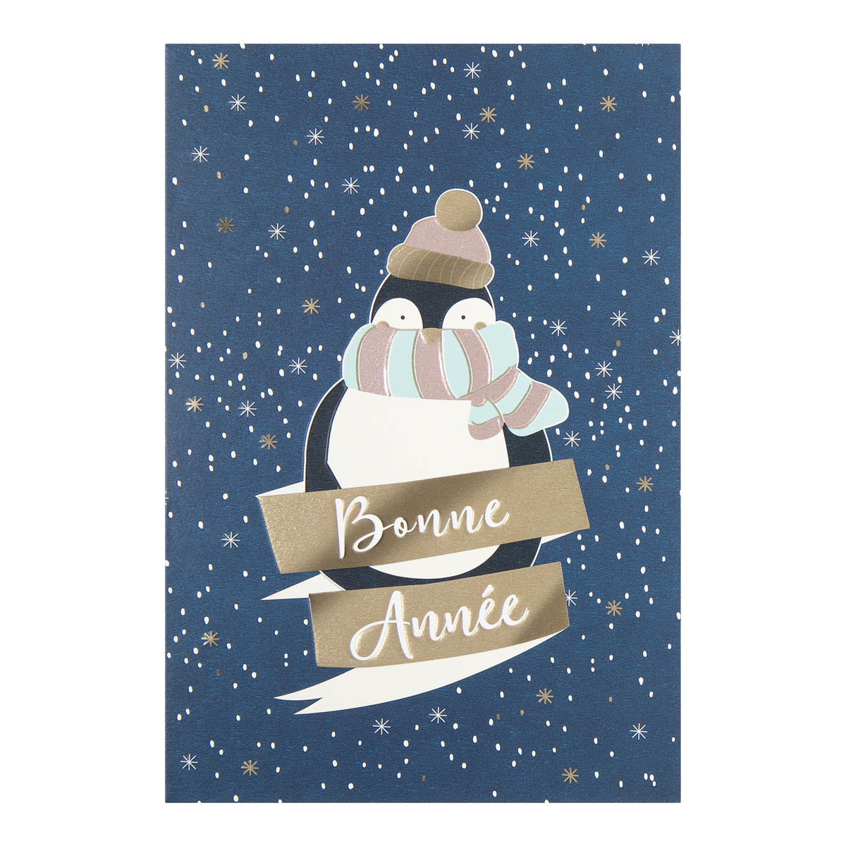 Carte de vœux Céleste Pingouin