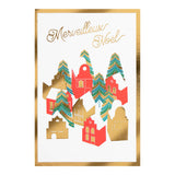Carte de vœux Noël Chic Village Noël