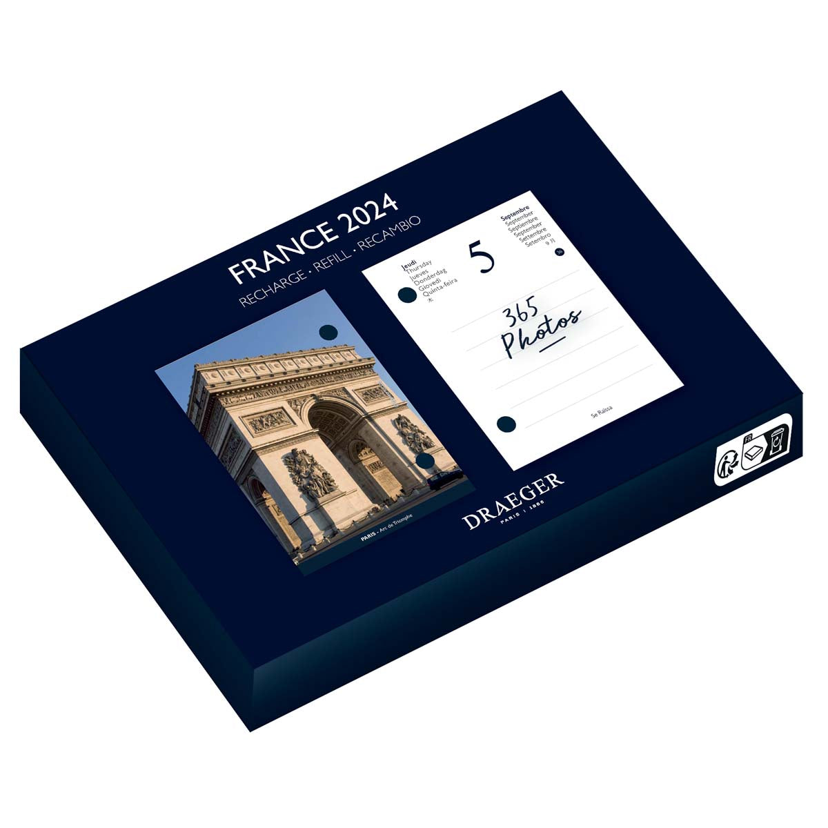 Recharge de Calendrier Sur Socle Theme Photos Paysage Paris 2024
