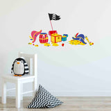 Wall sticker Pirate hat and treasure