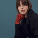 Women's 4-button touchscreen gloves - red